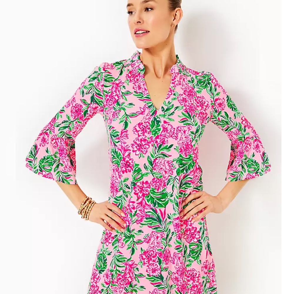 Floral Pink and Green Lilly Pulitzer